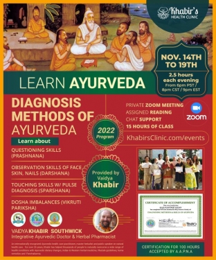 Diagnosing Methods & Skills of Ayurveda 2022
