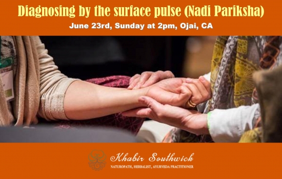 Free class: Diagnosing by the surface pulse per Ayurveda